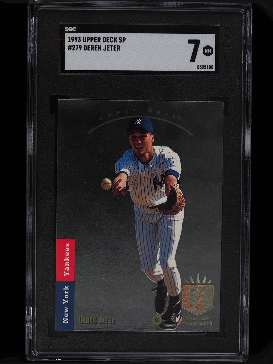 1993 SP Foil Derek Jeter ROOKIE #279 SGC 7 NRMT on Fanatics Collect