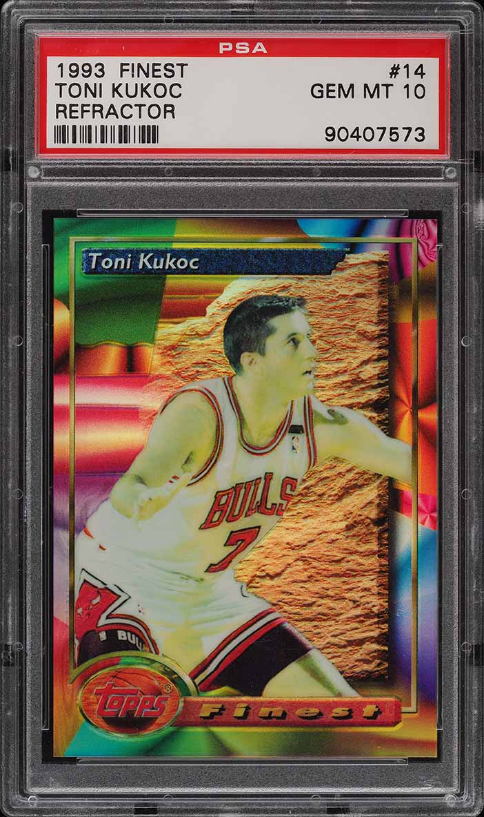 1993 Finest Refractor Toni Kukoc ROOKIE #14 PSA 10 GEM MINT