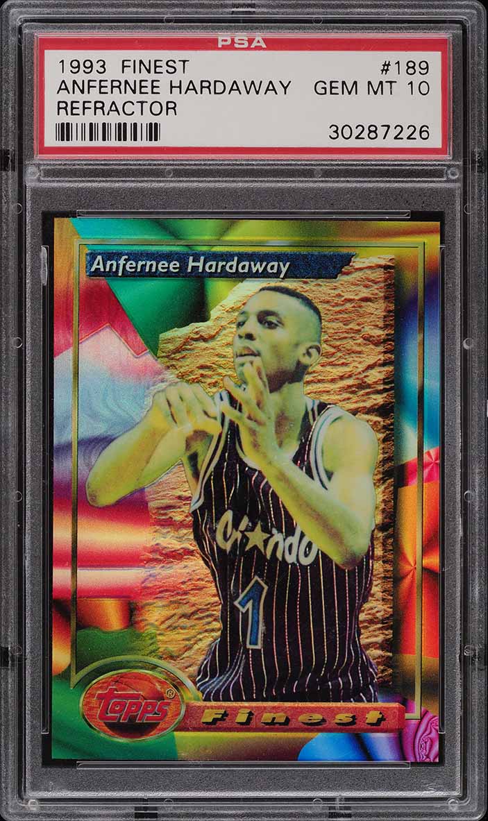 1993 Finest Refractor Anfernee Hardaway ROOKIE #189 PSA 10 GEM MINT