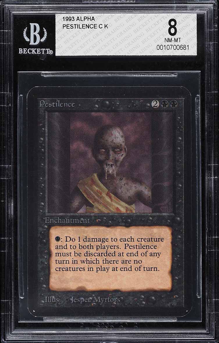 mtg cards like pestilence Magic the Gathering [002] LIMITED EDITION BETA Single Card Mint / near mint condition trading card Pestilence | Urza's Saga |