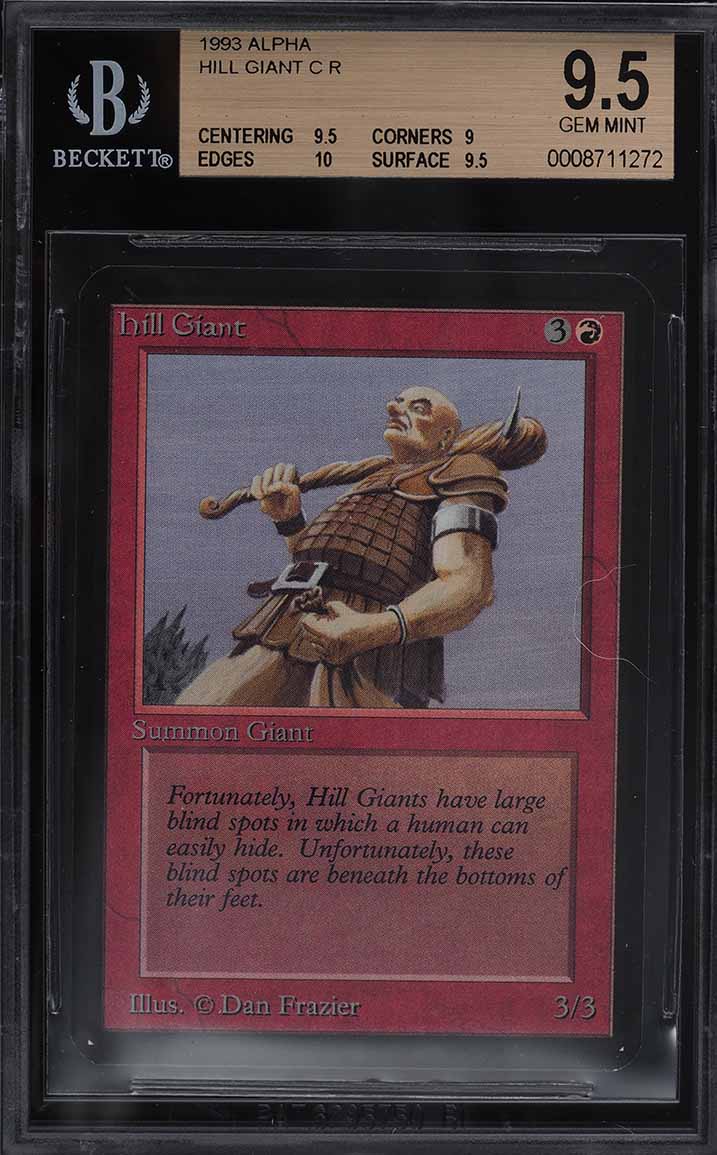 1993 Magic The Gathering MTG Alpha Hill Giant C R BGS 9.5 GEM MINT