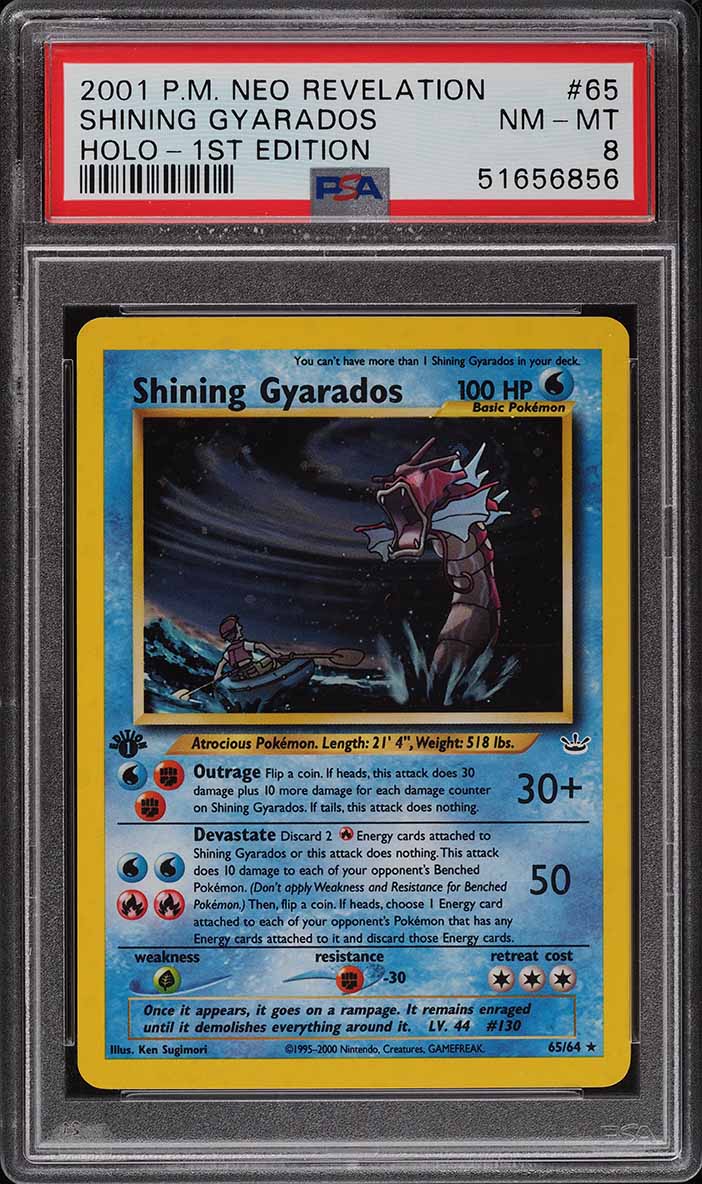 1995 gyarados pokemon card Pokmon 1995 Gyarados TCG Base Set Holo Rare Card #6/102 Vintage