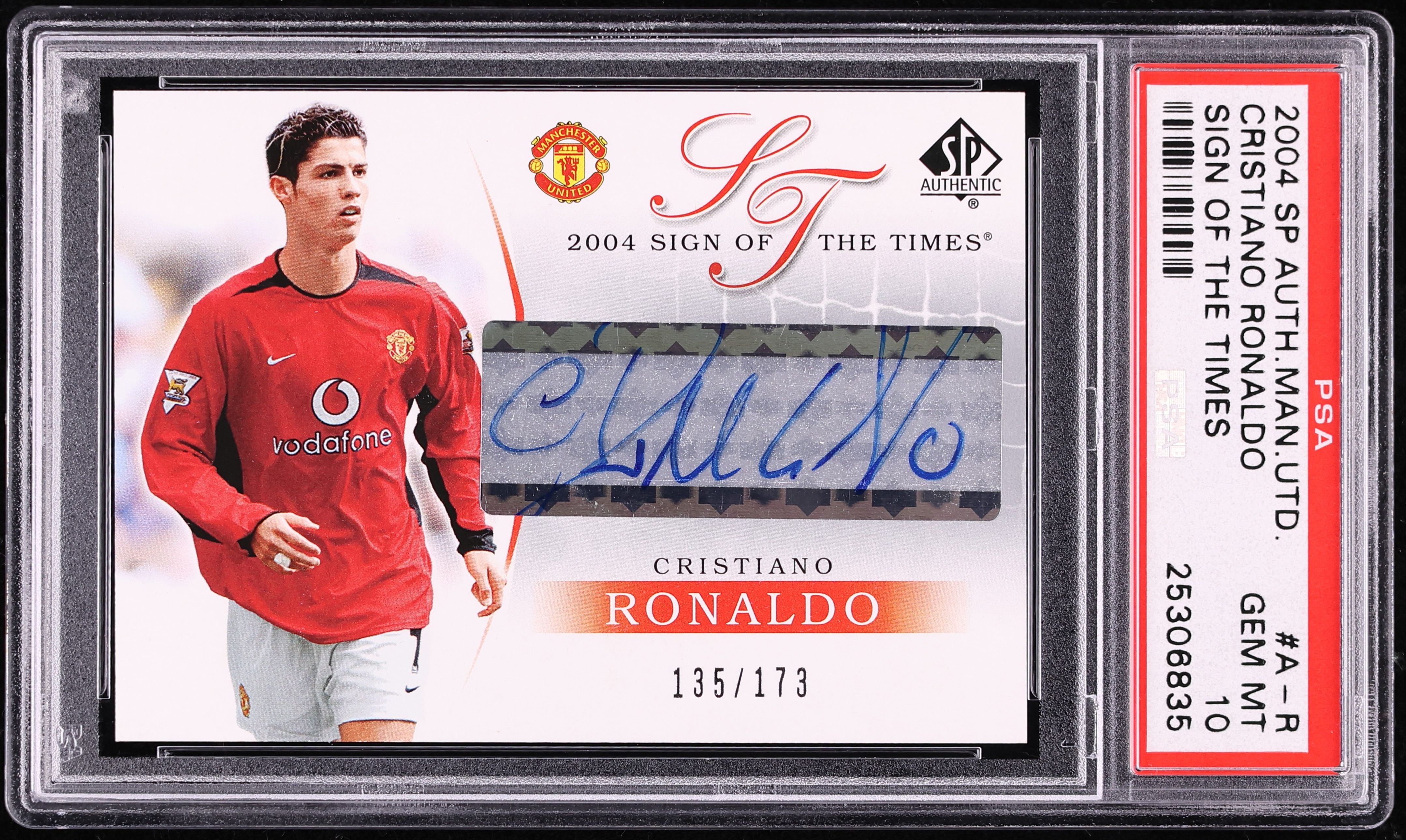 その他 PSA 2004 SP AUTHENTIC CRISTIANO RONALDO 2004 SP Authentic Manchester United Cristiano Ronaldo #67 Rookie