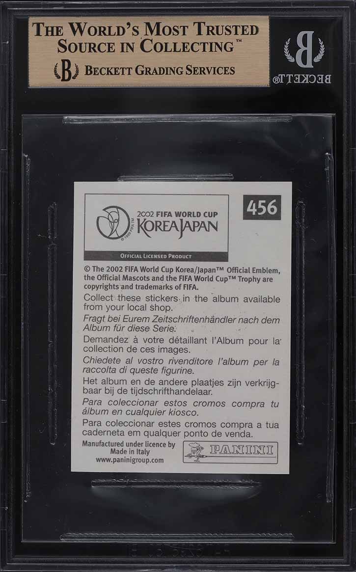 2002 Panini World Cup Stickers Zlatan Ibrahimovic ROOKIE RC #456 BGS 9.5 GEM