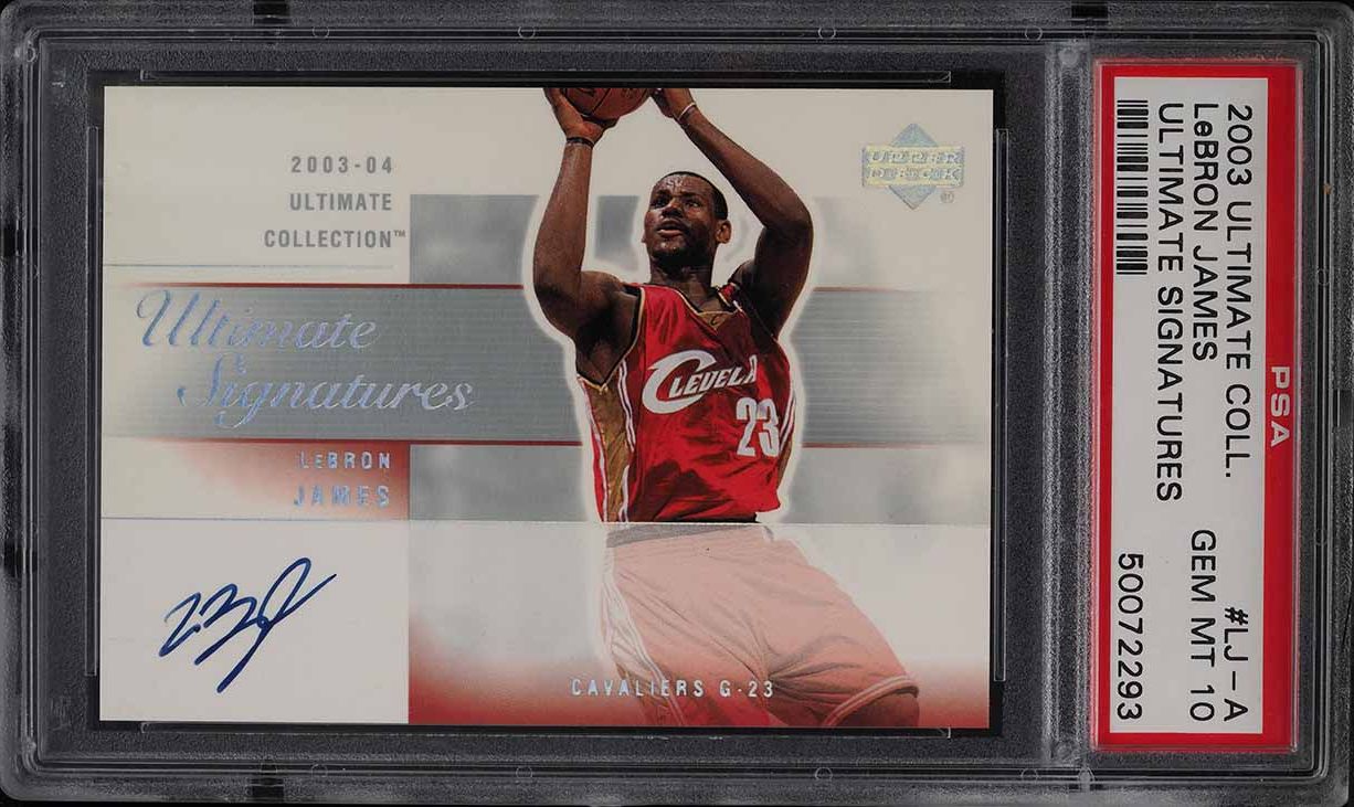 2003 Ultimate Collection Signatures LeBron James ROOKIE AUTO #LJA PSA 10 GEM