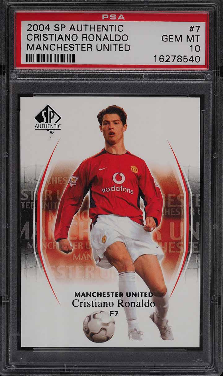 2004 SP Authentic Manchester United Cristiano Ronaldo #7 PSA 10 GEM MINT