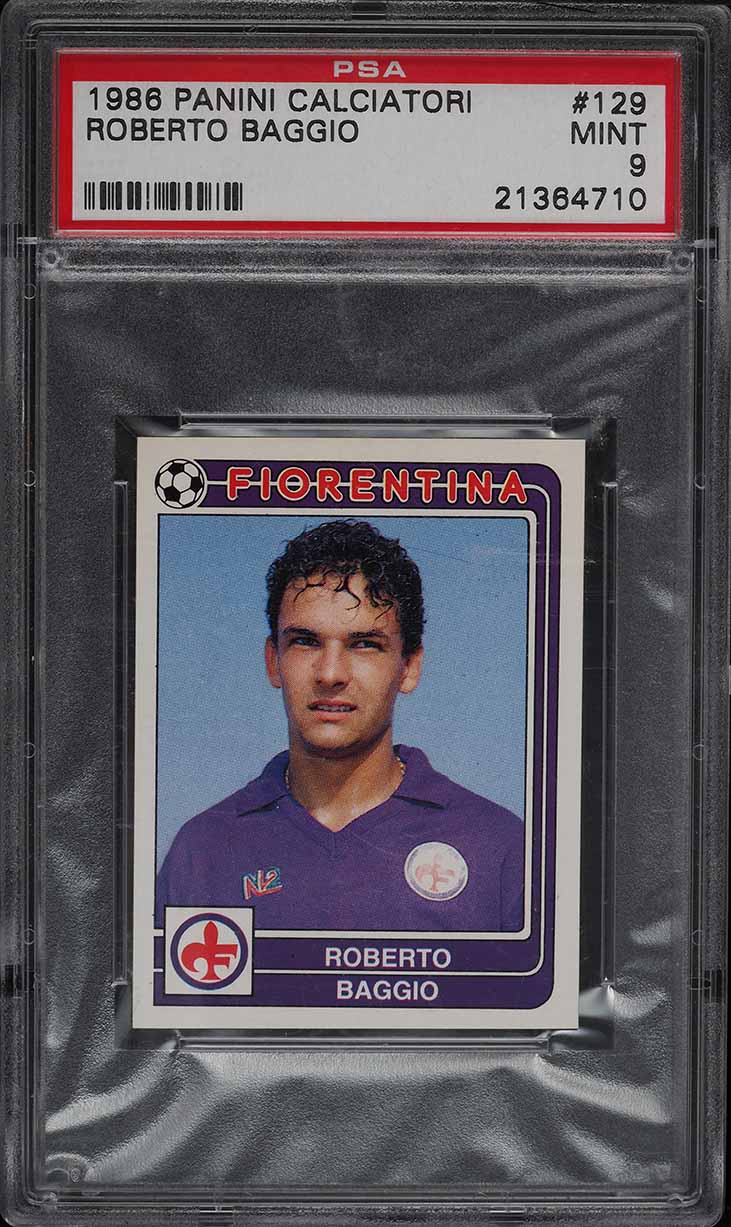 1999 Panini Soccer Roberto Baggio #39 PSA 10 GEM MINT on Fanatics