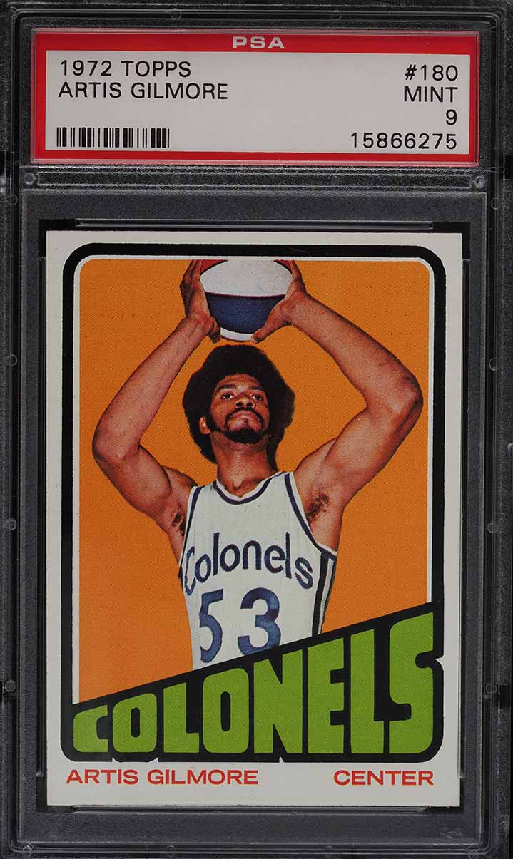 1972 Topps Basketball Artis Gilmore ROOKIE #180 PSA 9 MINT