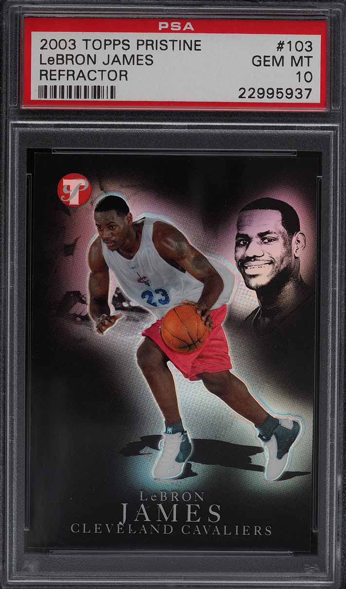 topps pristine lebron james rookie