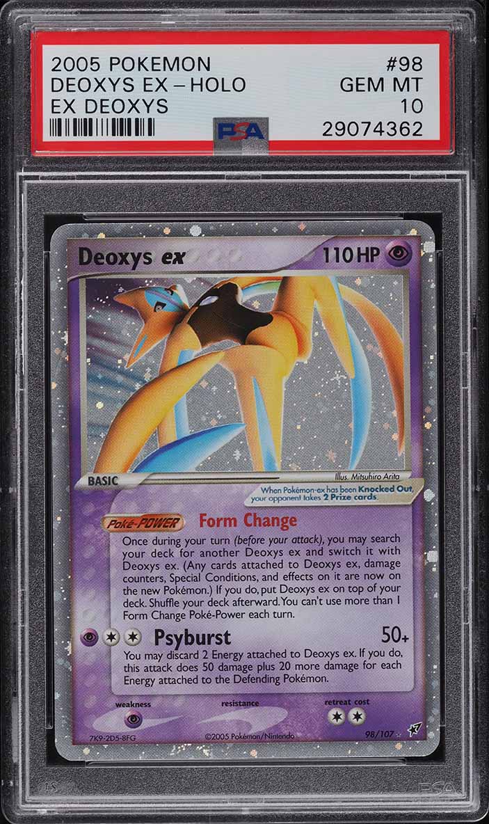 2005 Pokemon EX Deoxys Holo Deoxys ex #98 PSA 10 GEM MINT on