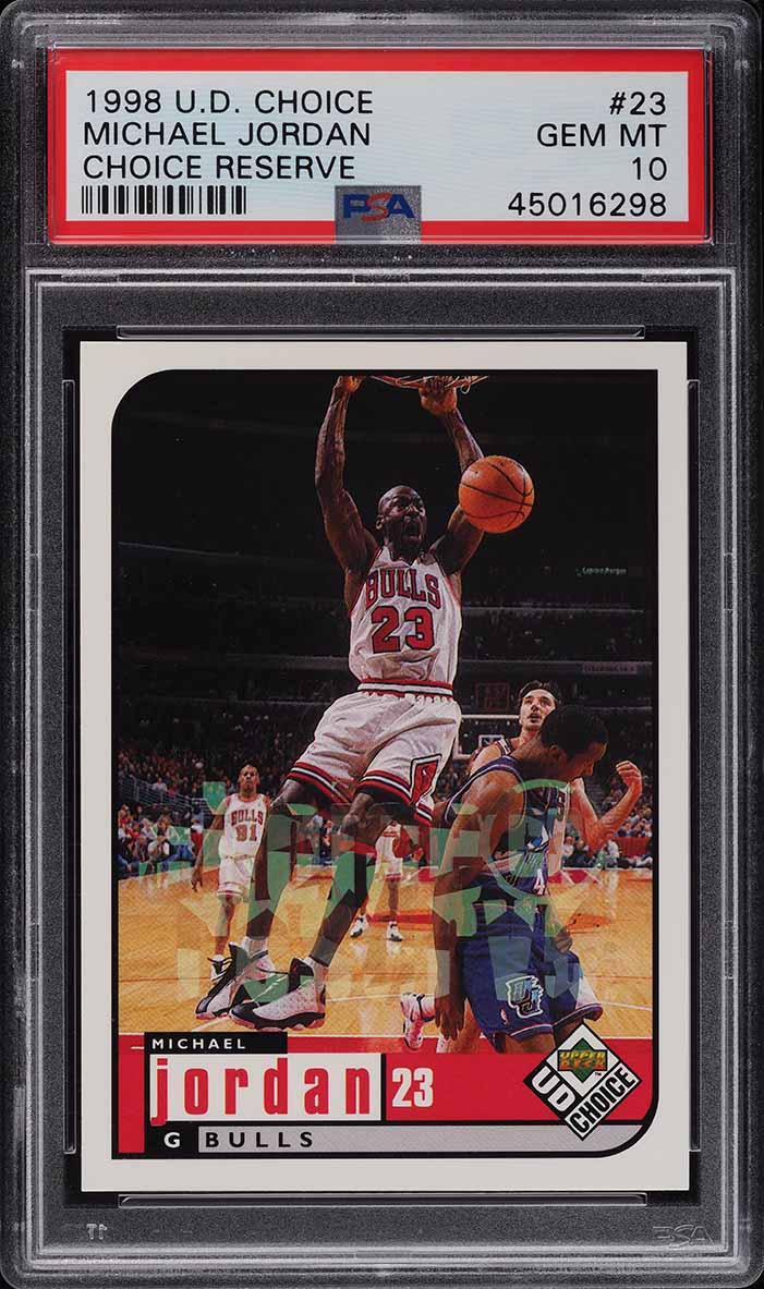 1998 Upper Deck Choice Reserve Michael Jordan #23 PSA 10 GEM MINT