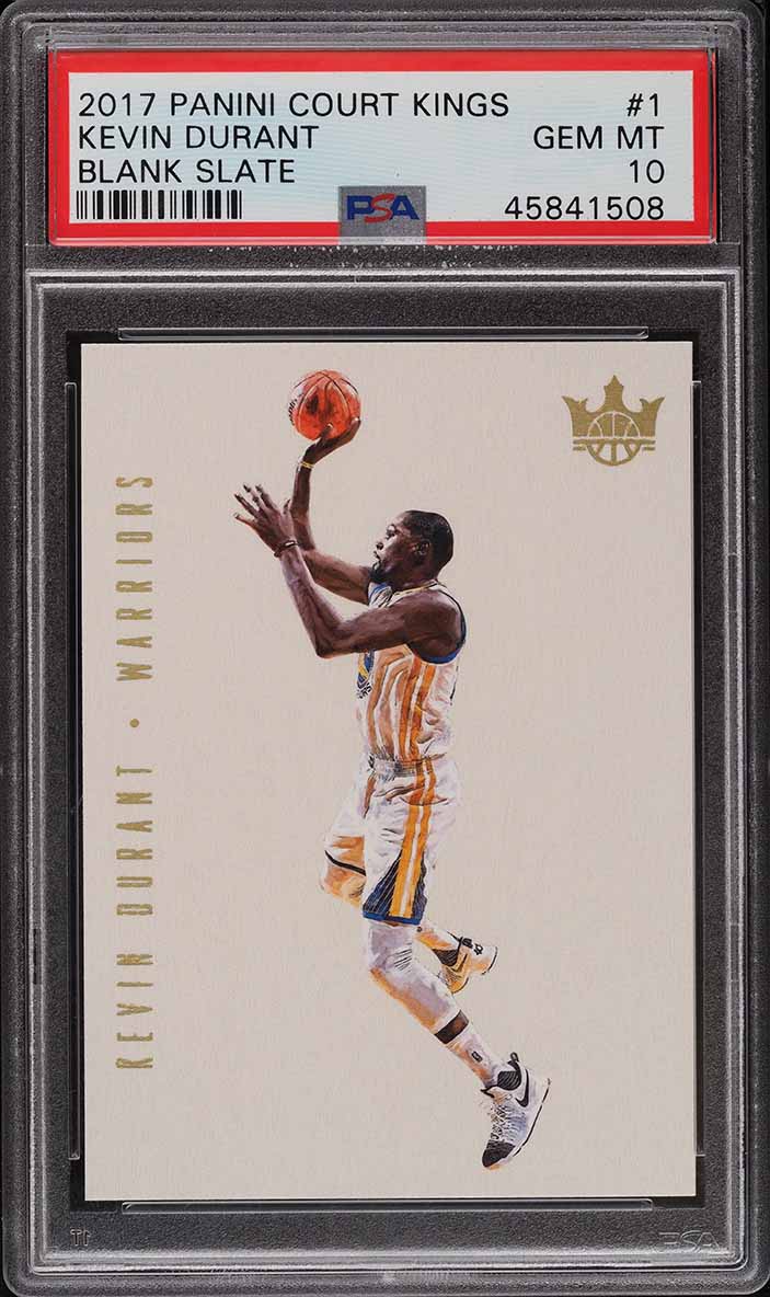 2017 Panini Court Kings Blank Slate Kevin Durant #1 PSA 10 GEM MINT