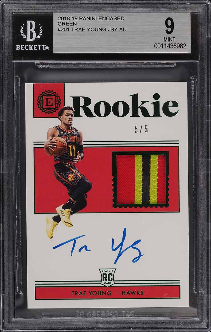 2018 Select Courtside Trae Young ROOKIE RC #249 PSA 9 MINT on