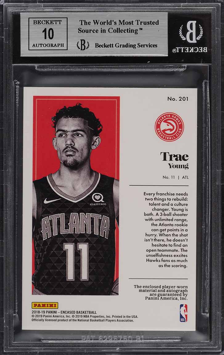 2021-22 Panini Noir Basketball Trae Young Sneaker Spotlight