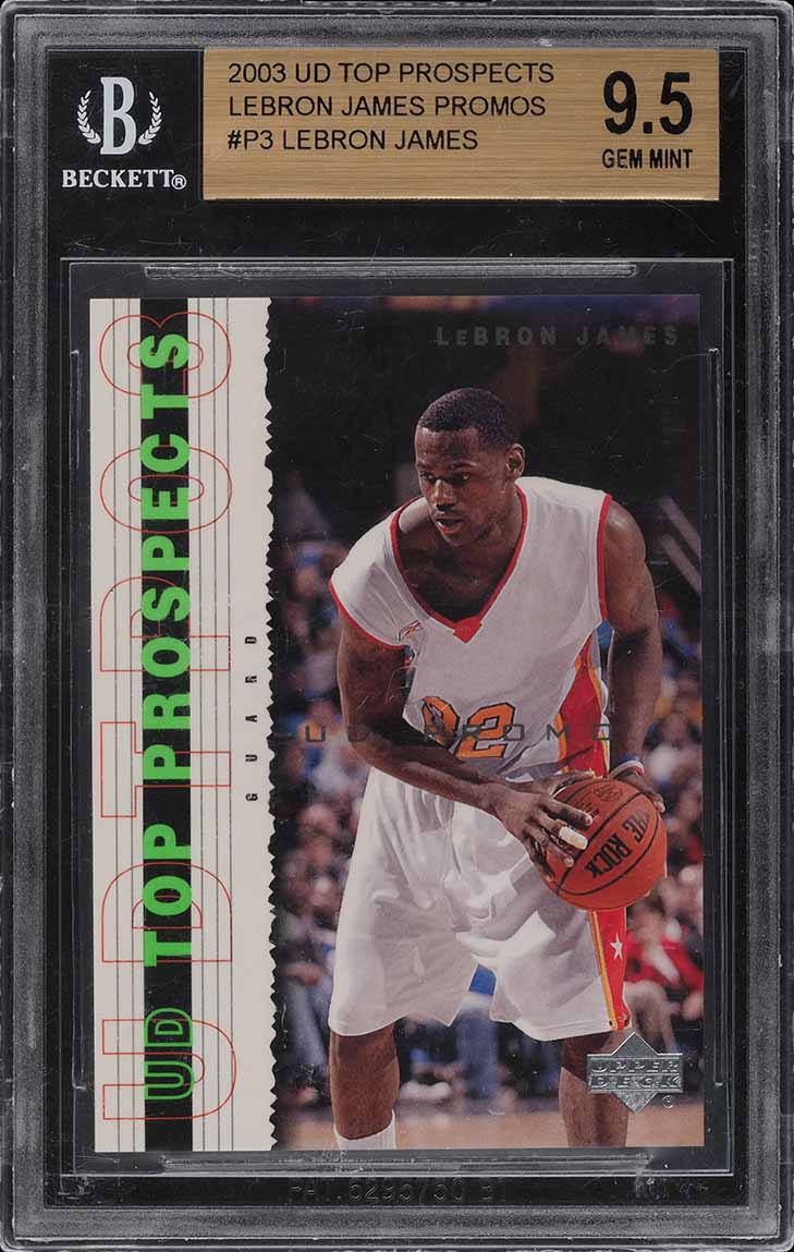 lebron james upper deck top prospects