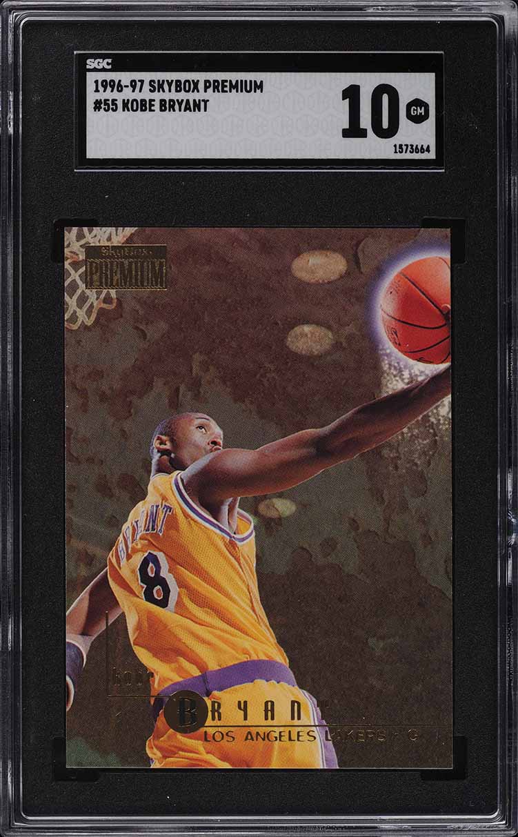 1996 Skybox Premium Kobe Bryant ROOKIE #55 SGC 10 GEM MINT on