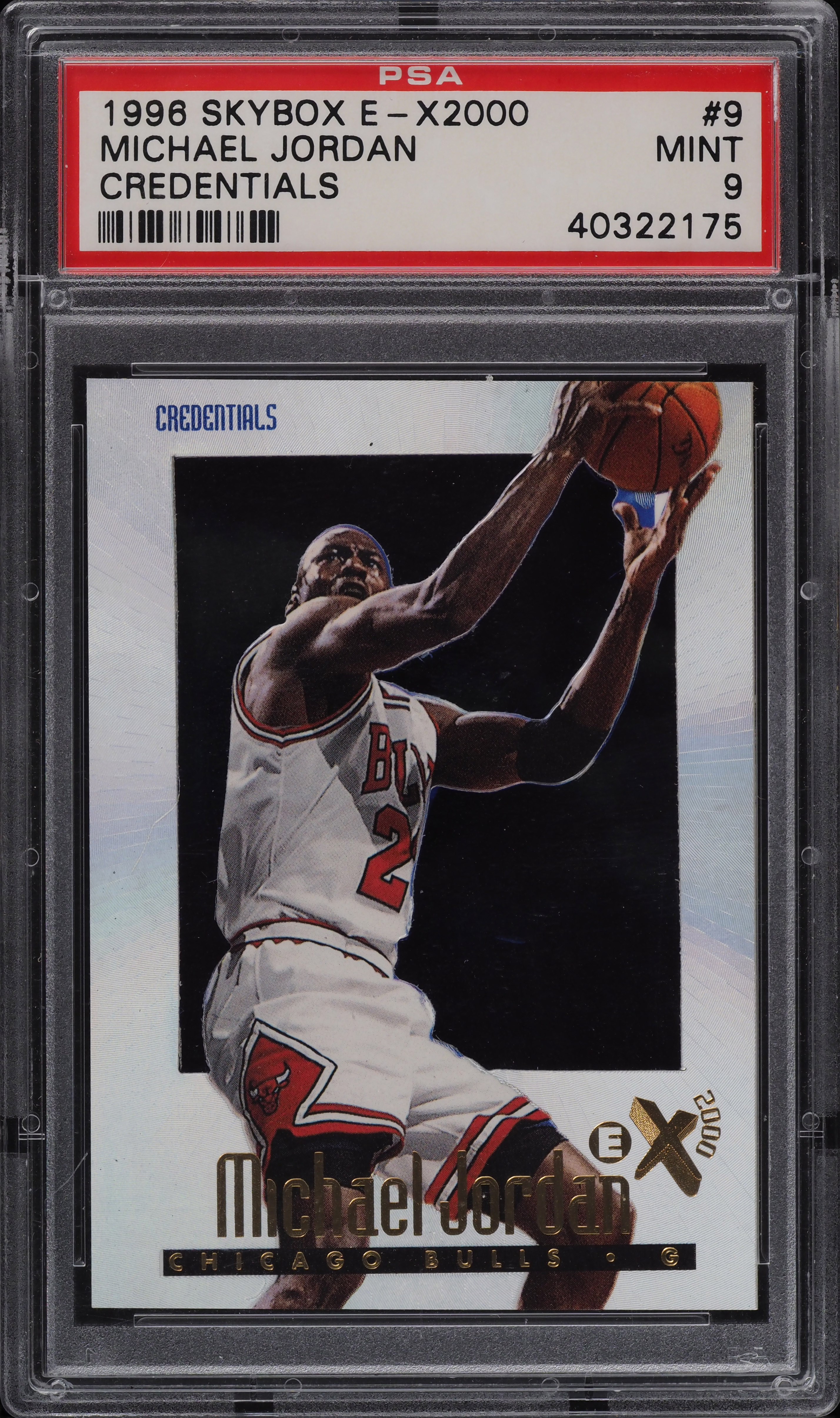 その他 1996 L MICHAEL JORDAN PSA 9 MINT 1996 Skybox E-X 2000 Credentials Michael Jordan /499 #9 PSA 9 MINT