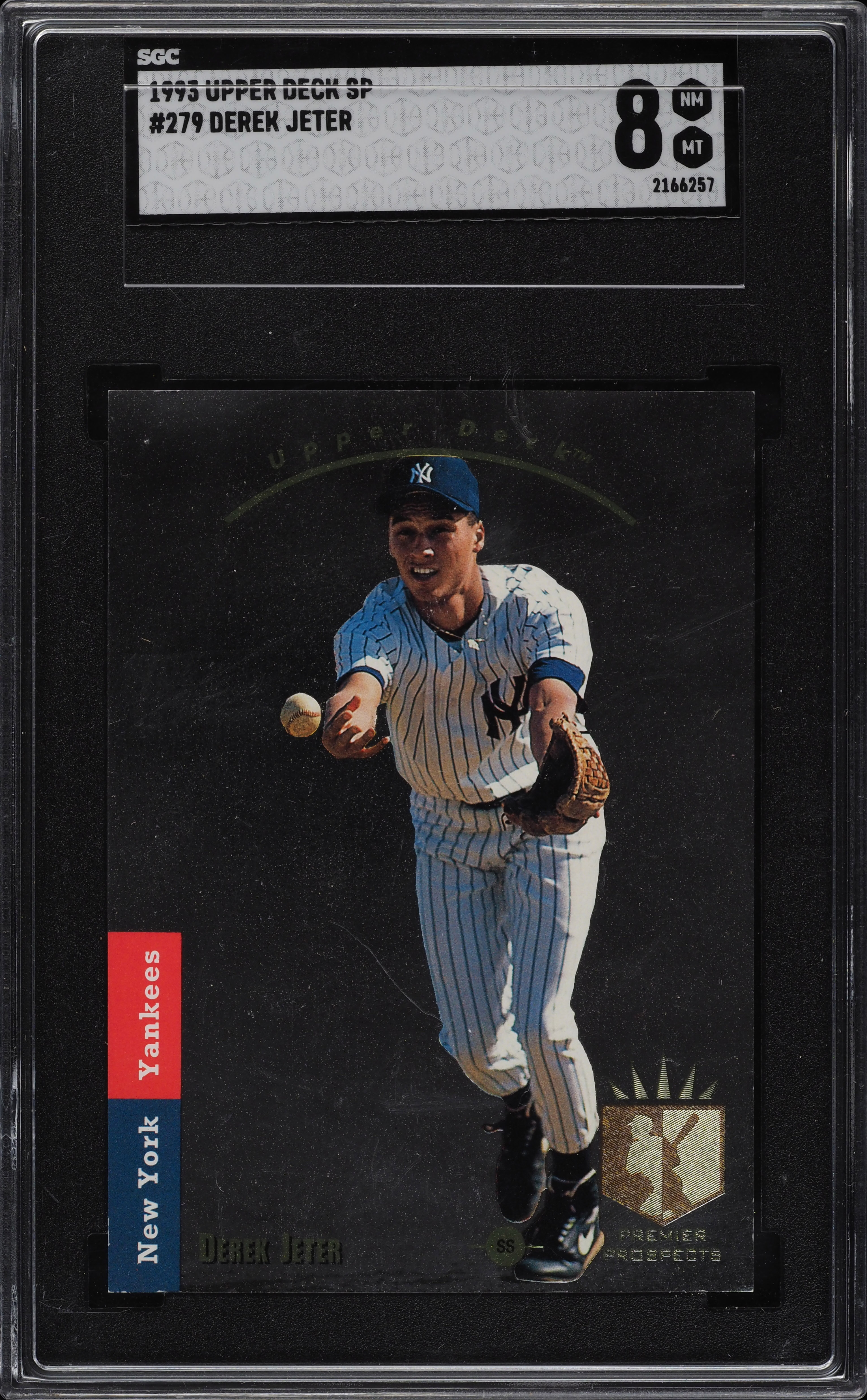 Derek Jeter ゴールドグラブ賞 ボブルヘッド 1993 SP Foil Derek Jeter ROOKIE #279 SGC 8 NM-MT on Fanatics Collect