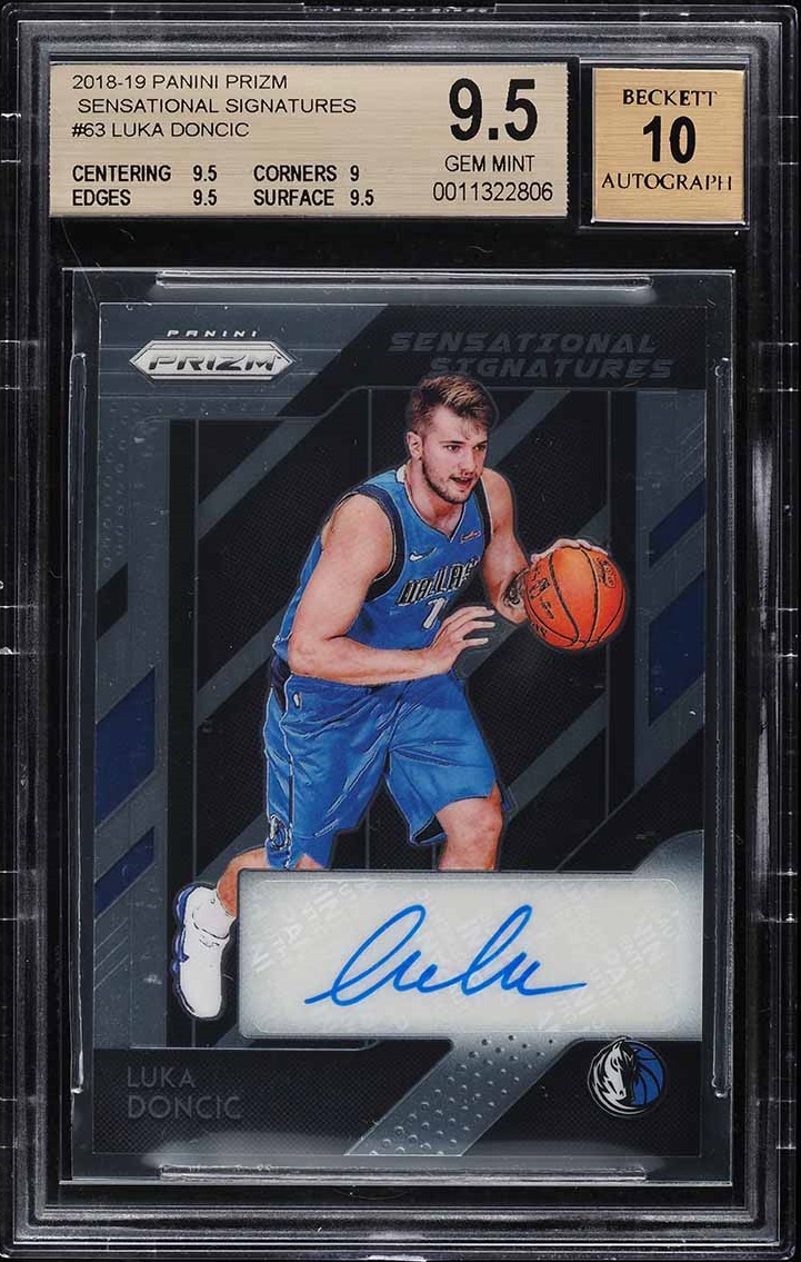 2018 Panini Prizm Sensational Signatures Luka Doncic ROOKIE AUTO