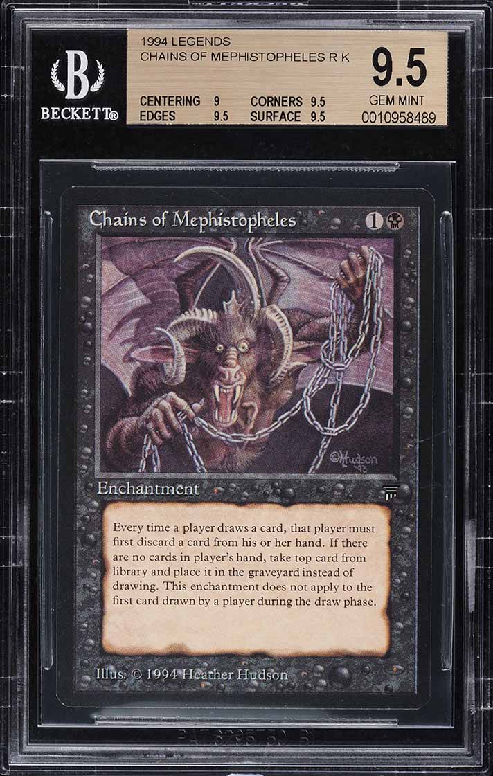 1994 Magic The Gathering MTG Legends Chains Of Mephistopheles BGS