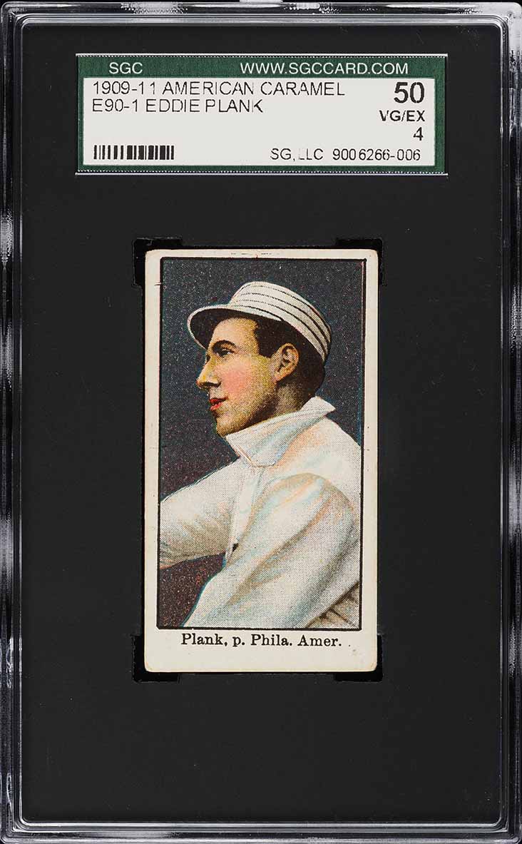 1909 E90-1 American Caramel Eddie Plank SGC 4 VGEX