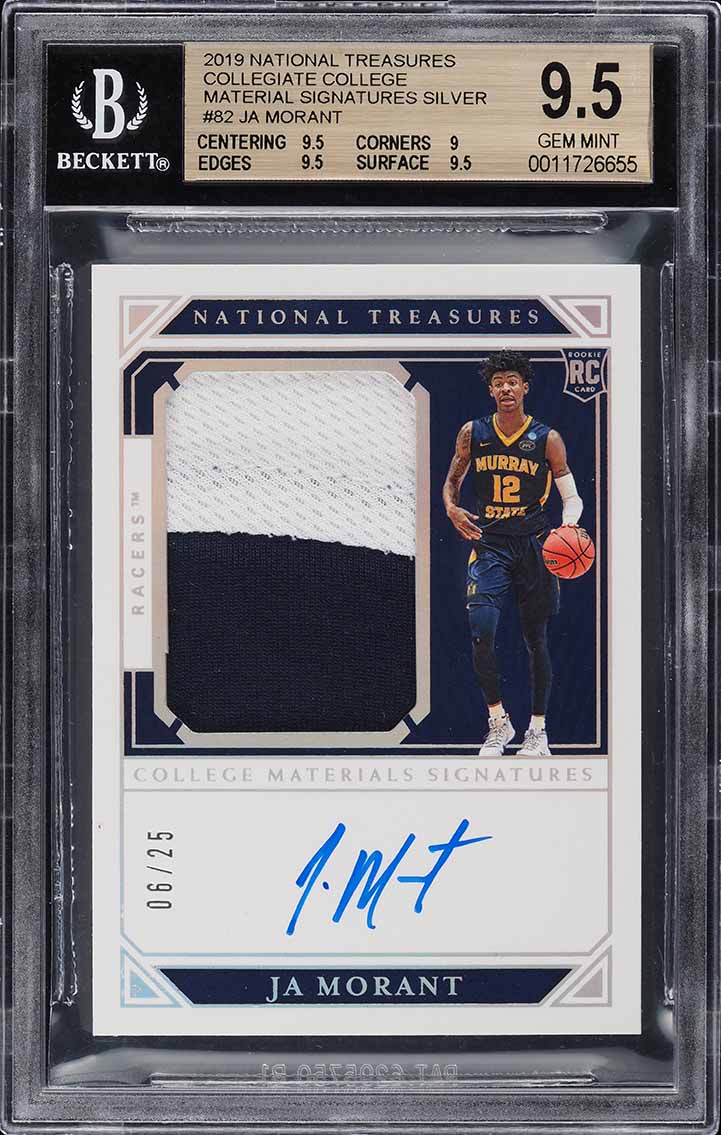 2019 Select Silver Prizm Ja Morant ROOKIE #72 PSA 10 GEM MINT on