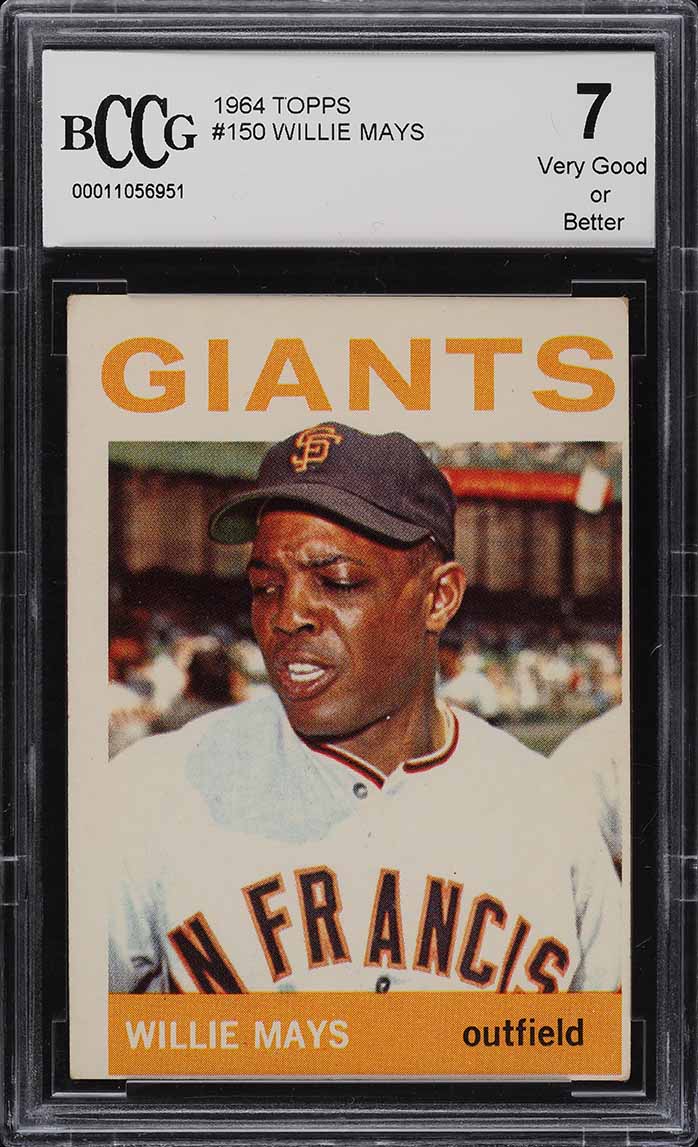 1964 Topps Willie Mays BCCG 7 NRMT
