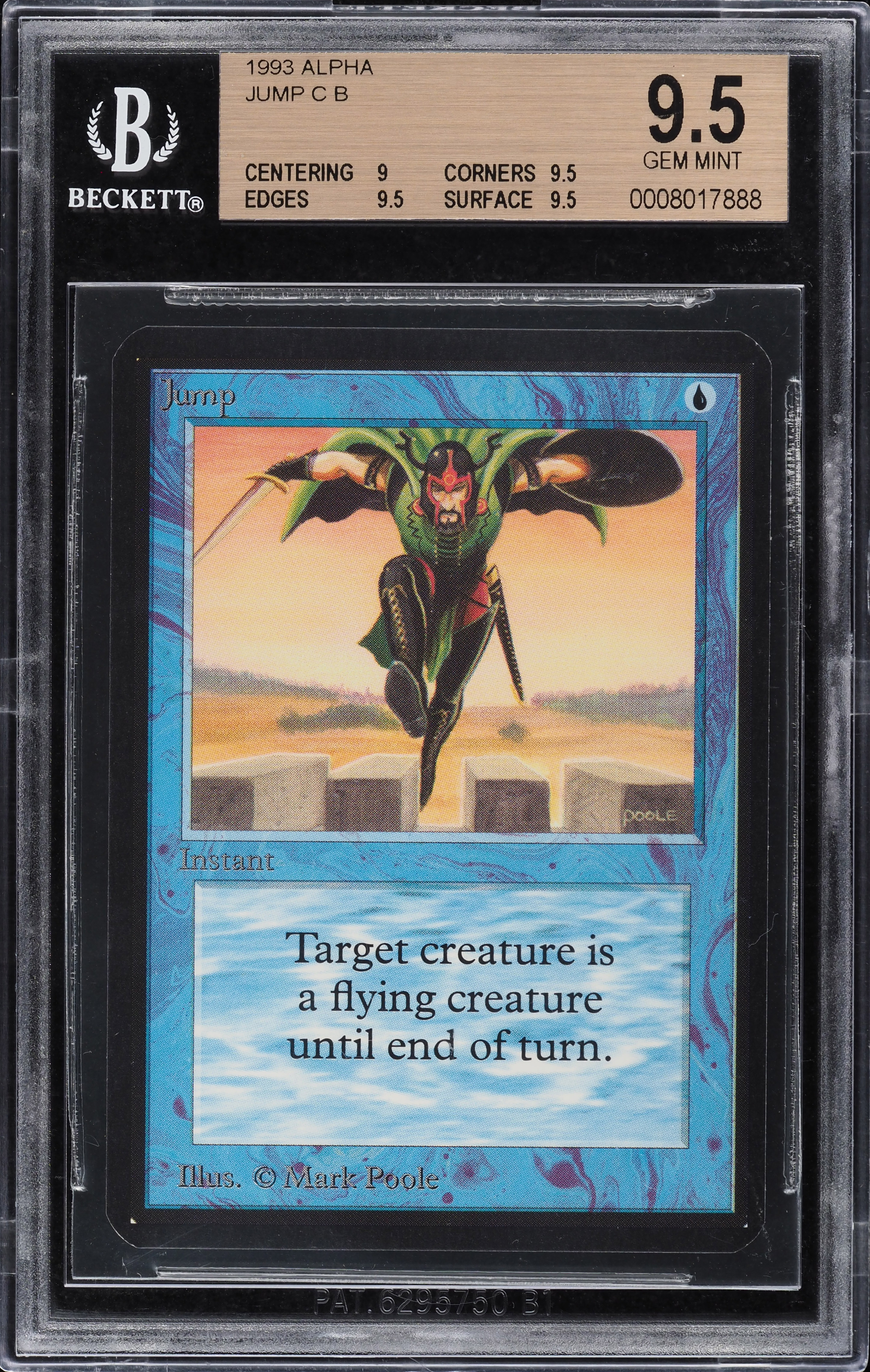1993 Magic The Gathering MTG Alpha Jump C B BGS 9.5 GEM MINT on