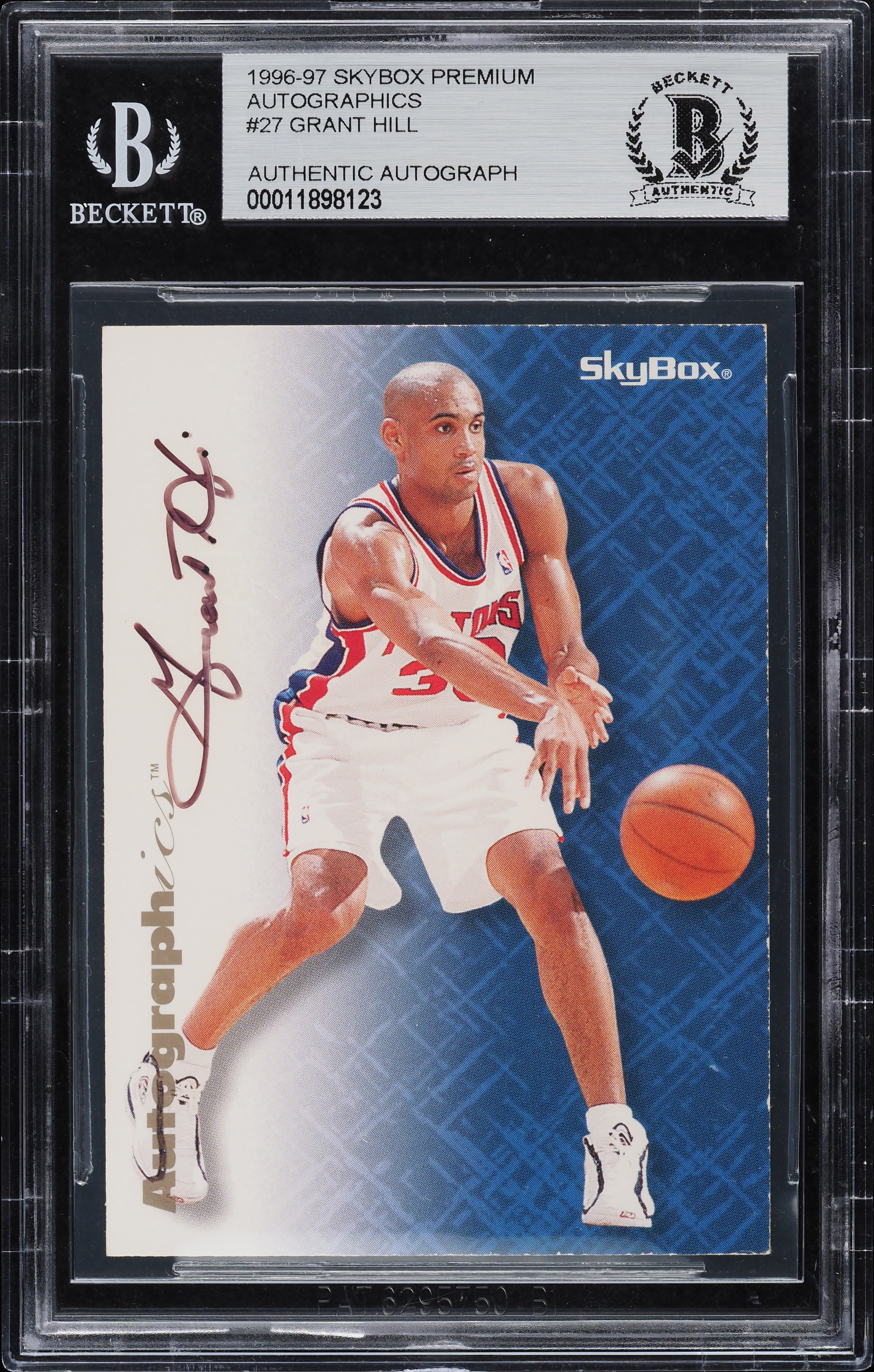 その他 96-97 Ultra Platinum Edition Grant Hill GRANT HILL: 1996-97 FLEER ULTRA PLAY OF THE GAME INSERT CARD No. G