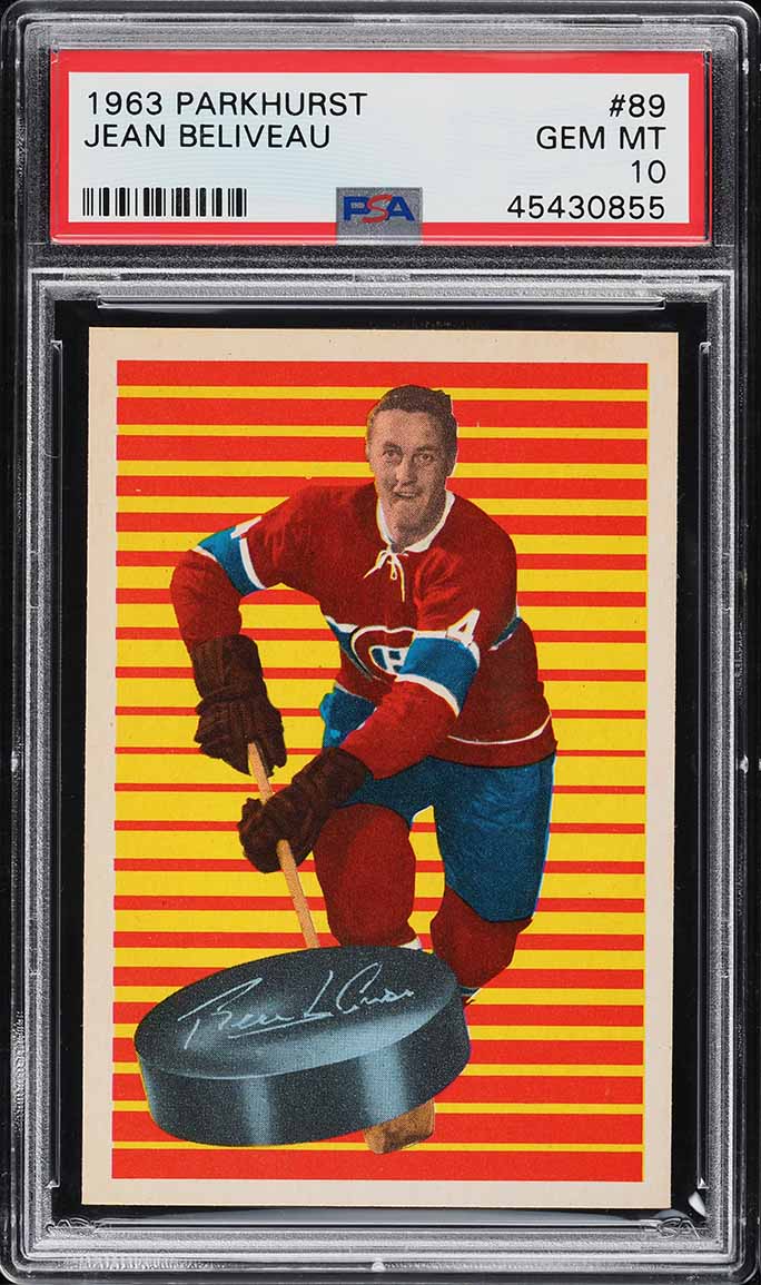 1963 Parkhurst Jean Beliveau #89 PSA 10 GEM MINT