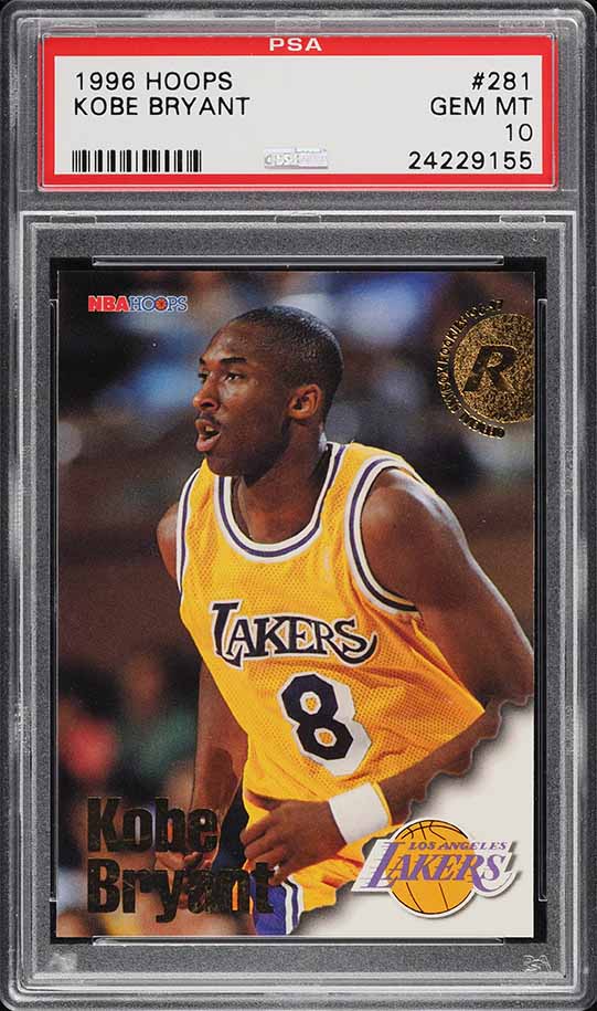1996 Hoops Kobe Bryant ROOKIE #281 PSA 10 GEM MINT on Fanatics Collect