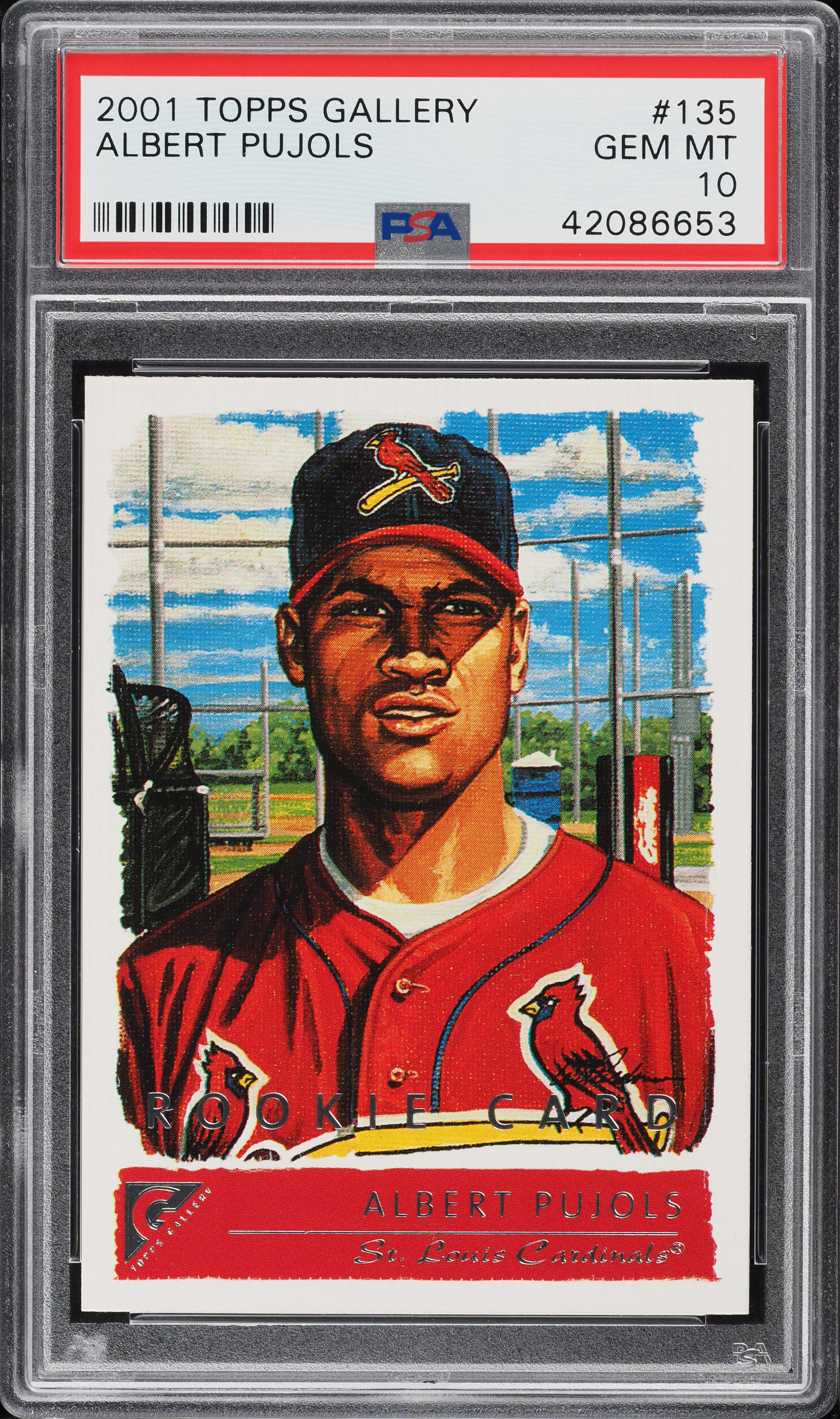 その他  Pujols RC topps 2001 Topps Gallery Rookie #135 Albert Pujols | eBay