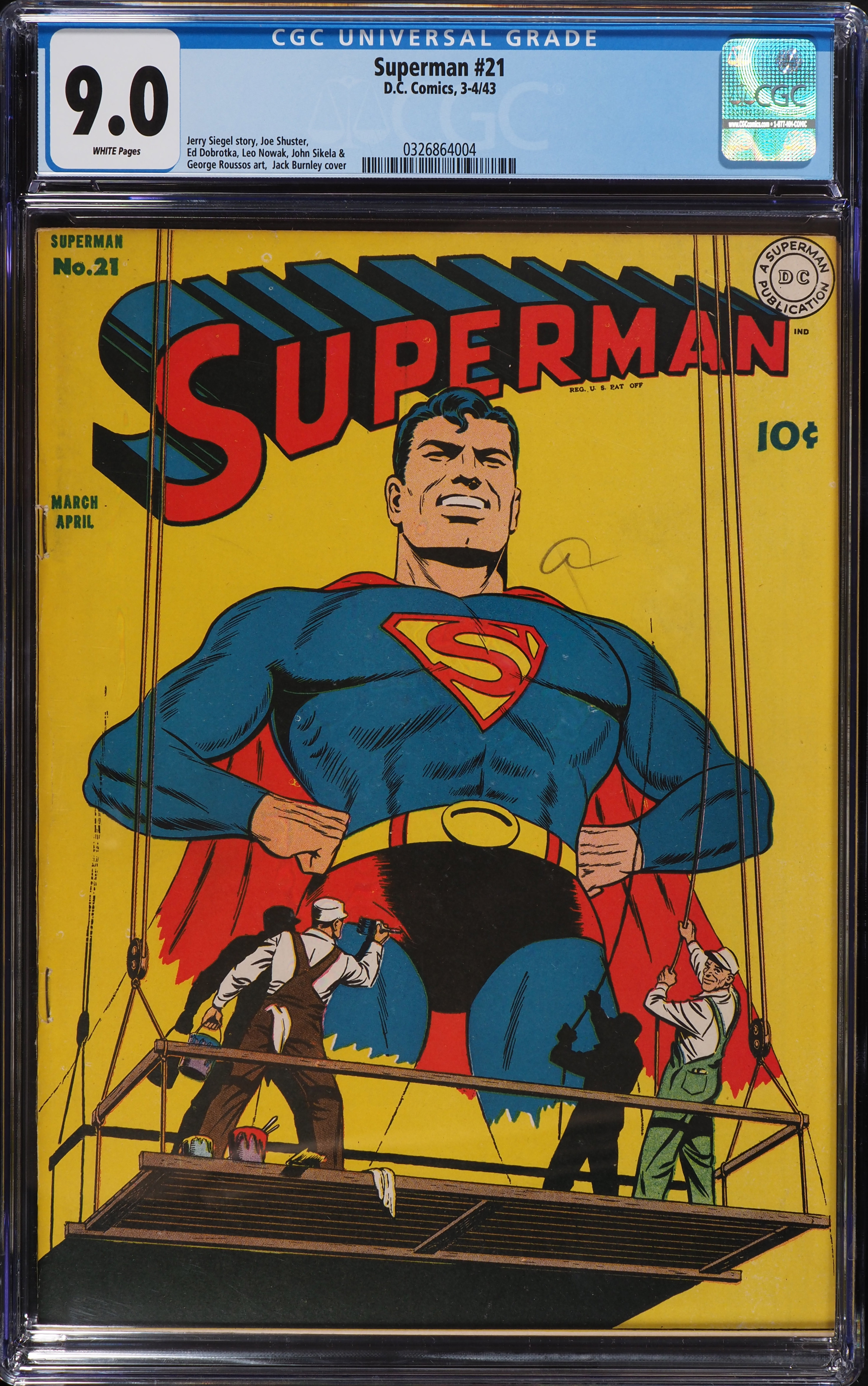 1943 DC Comics Superman #21, CGC 9.0 on Fanatics Collect