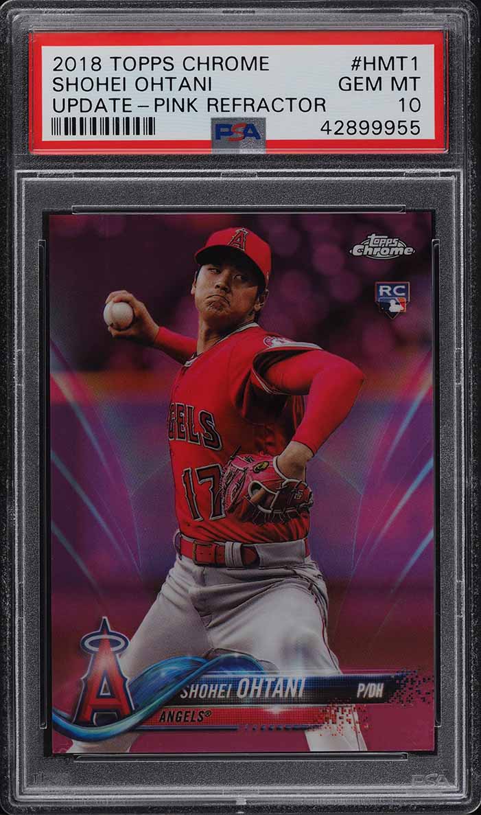 2018 Topps Chrome Update Pink Refractor Shohei Ohtani ROOKIE RC