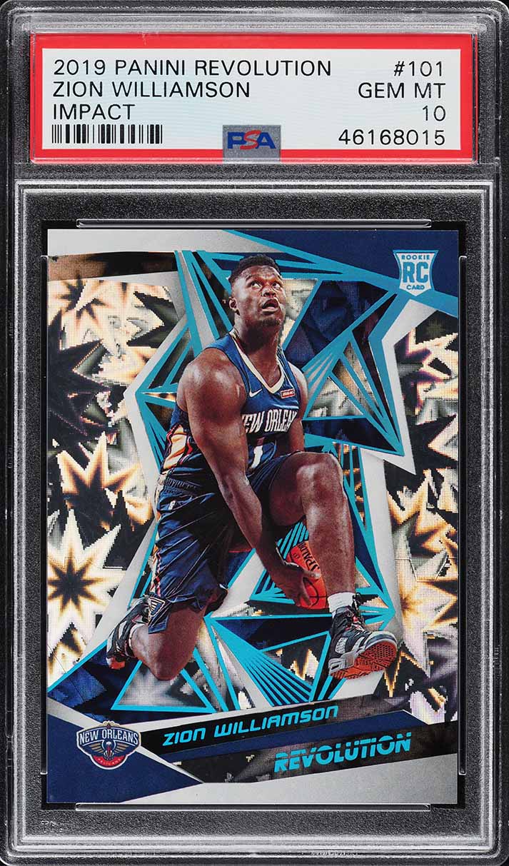 2019 Panini Revolution Impact Zion Williamson ROOKIE /149 #101 PSA 10 GEM MINT