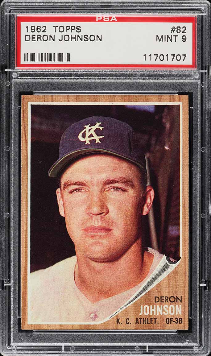 1962 Topps Deron Johnson #82 PSA 9 MINT