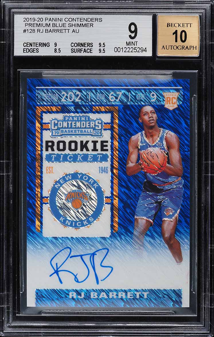 2019 Donruss Optic Signature Purple RJ Barrett ROOKIE RC AUTO #RJB