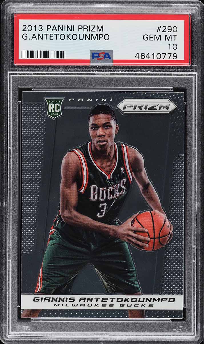 2013 Panini Prizm Giannis Antetokounmpo ROOKIE #290 PSA 10 GEM