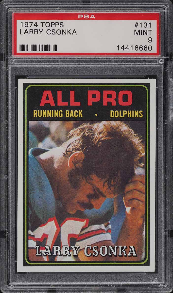 1974 Topps Football Larry Csonka ALL-PRO #131 PSA 9 MINT
