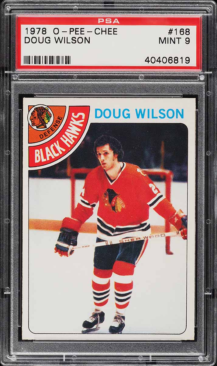 1978 O-Pee-Chee Hockey Doug Wilson ROOKIE #168 PSA 9 MINT