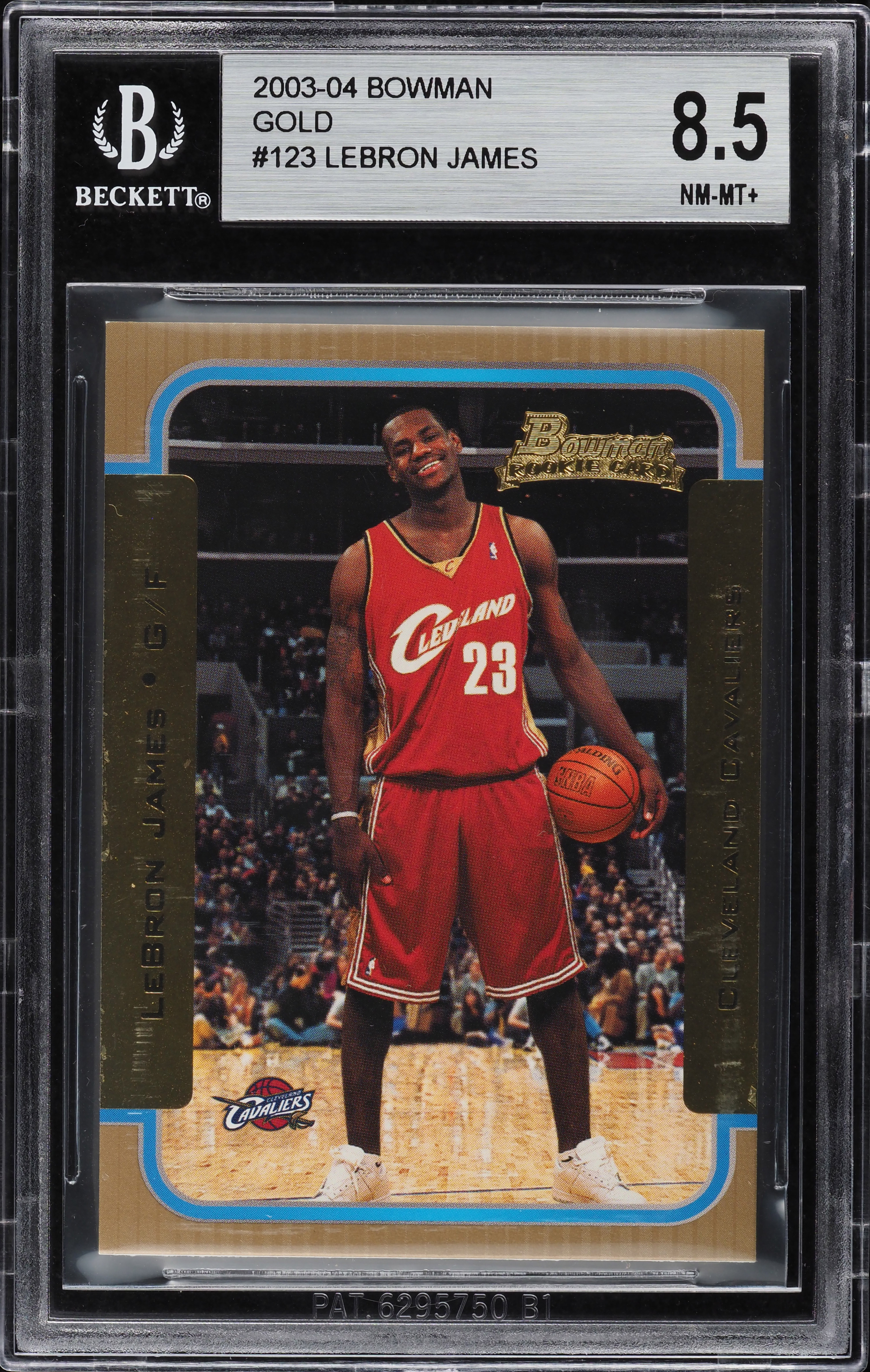 高騰中 Lebron James Bowman RC Gold BGS8.5 2003 Bowman Rookies & Stars Gold LeBron James ROOKIE #123 BGS 8.5