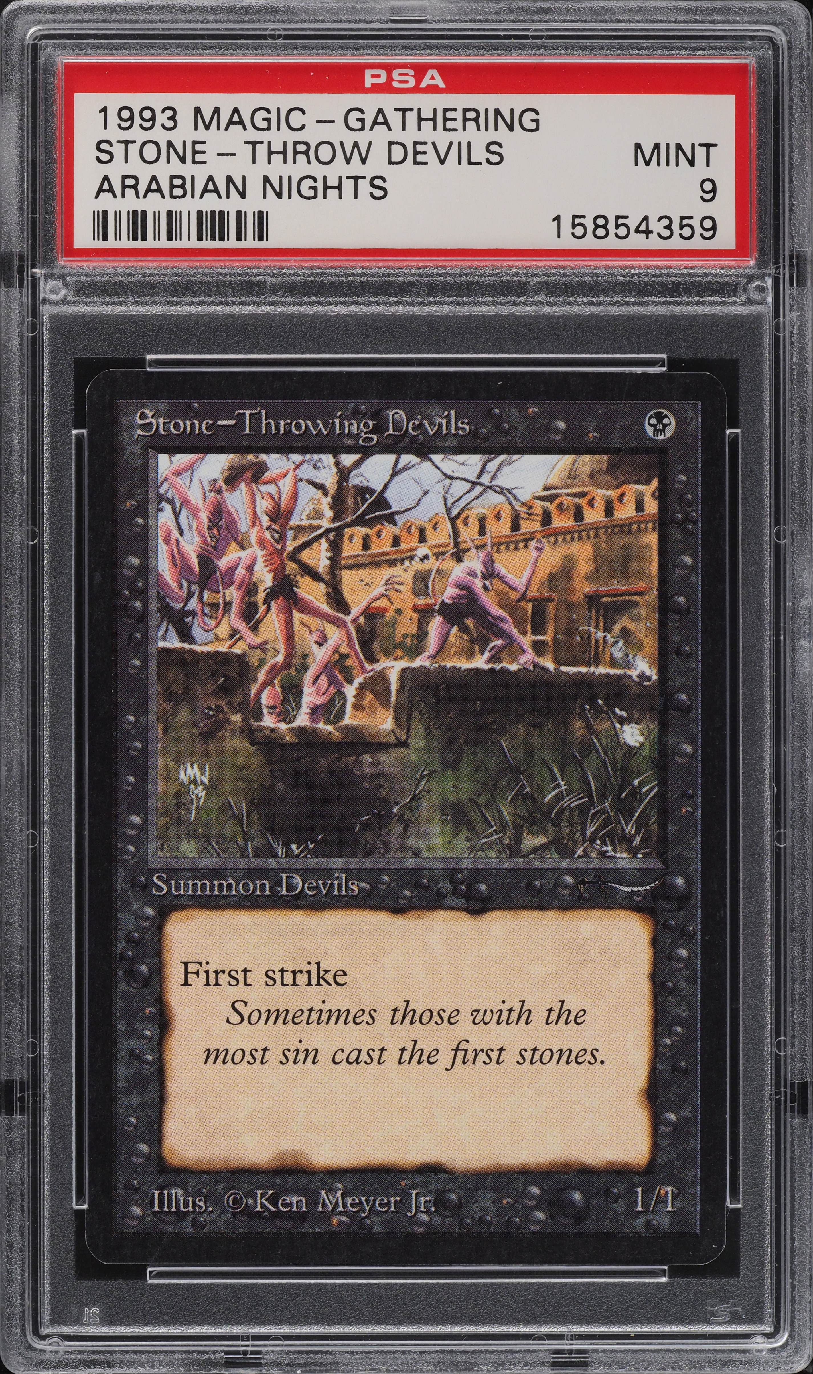 1993 Magic The Gathering MTG Arabian Nights Stone-Throw Devils PSA