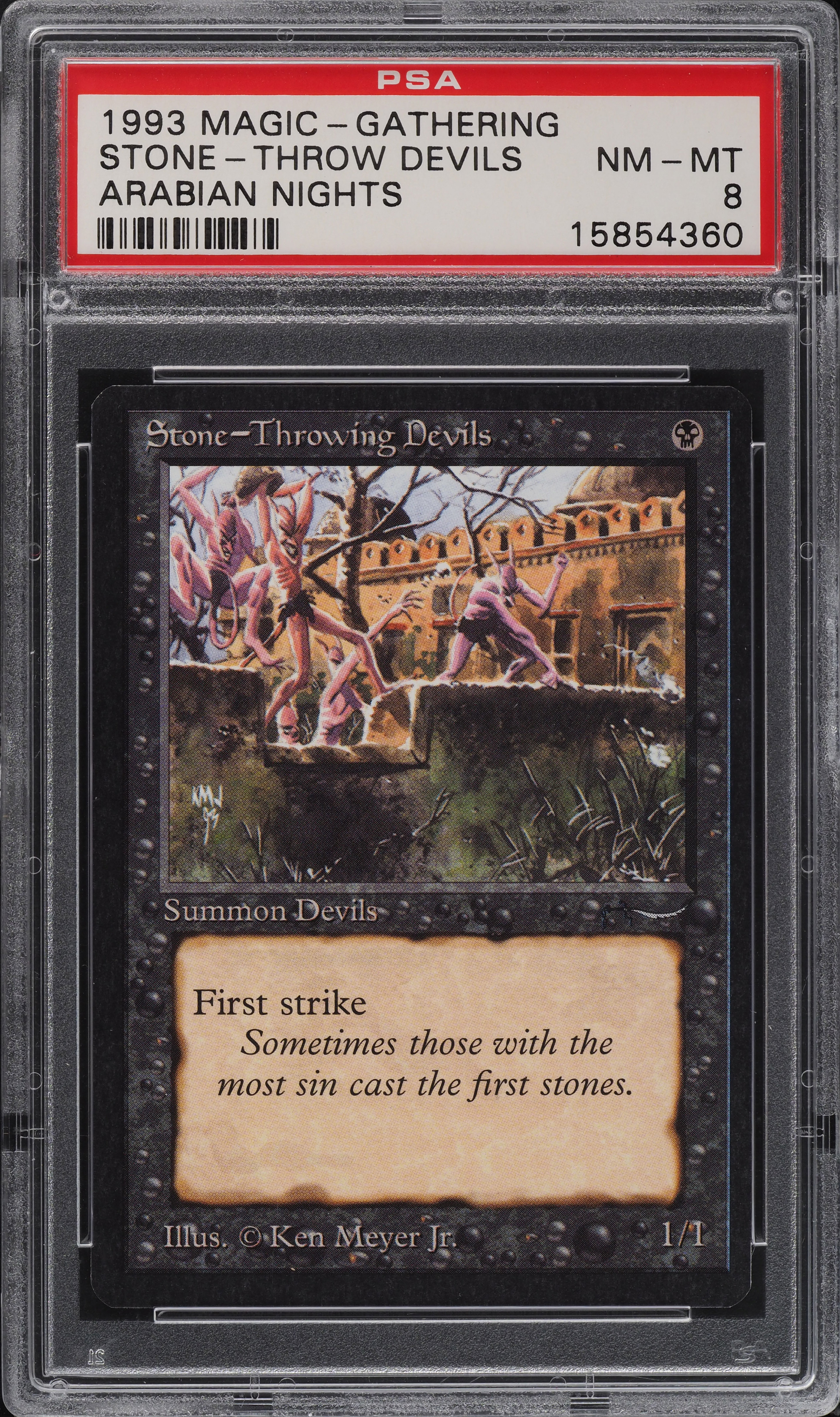 1993 Magic The Gathering MTG Arabian Nights Stone-Throw Devils PSA