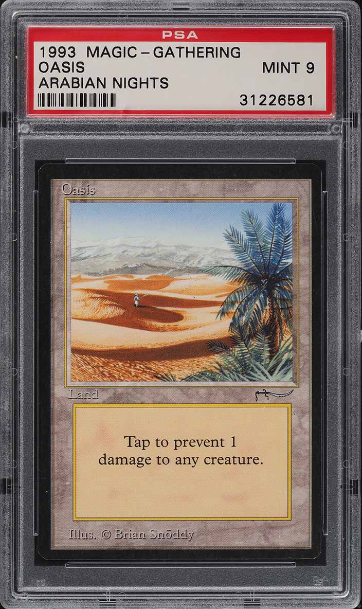 1993 Magic The Gathering MTG Arabian Nights Oasis PSA 9 MINT