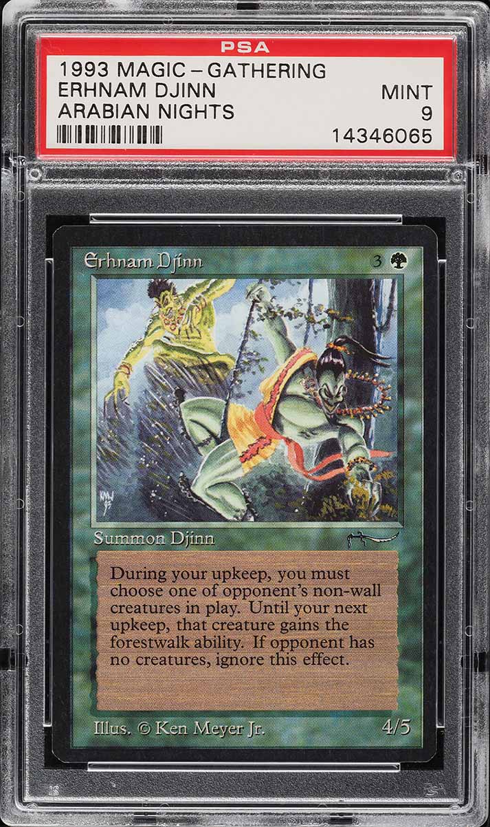 1993 Magic The Gathering MTG Arabian Nights Juzam Djinn PSA 9 MINT