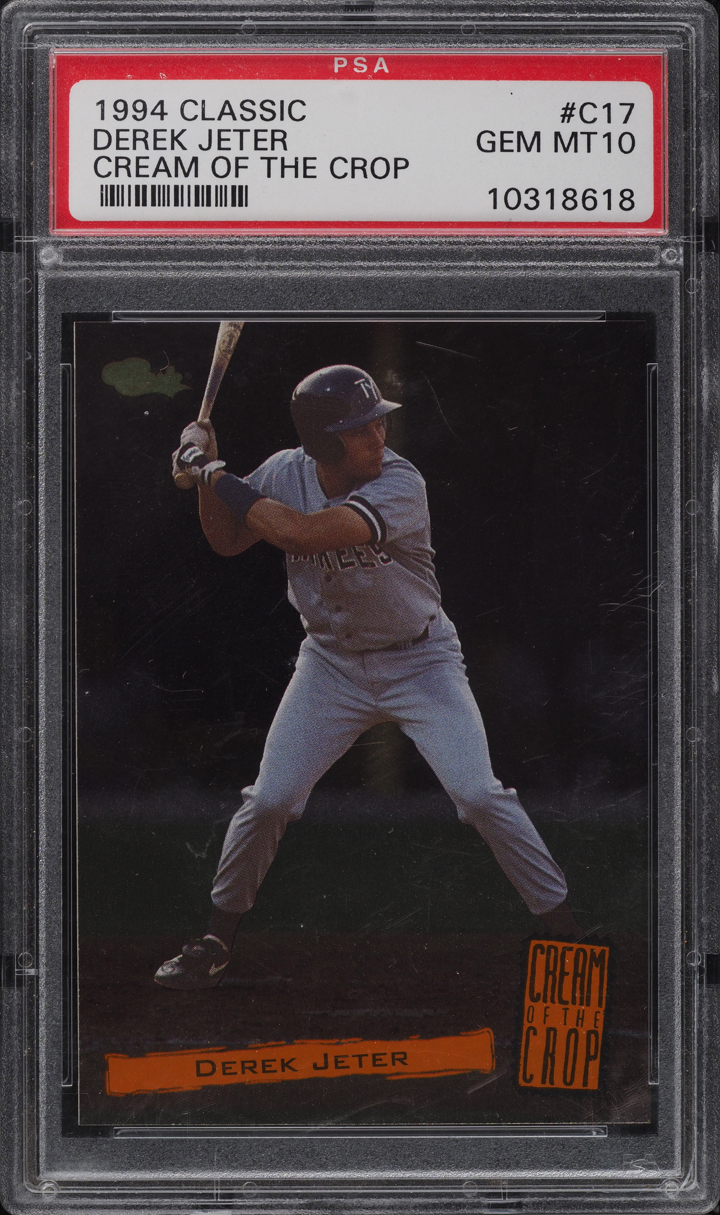 Reggie Capers Suspect アングラ djkoco 激レア送料込 1994 Classic Cream Of The Crop Derek Jeter ROOKIE RC #C17 PSA 10