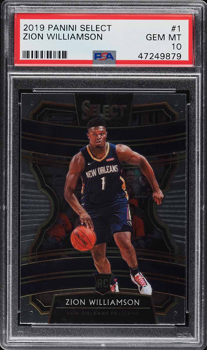 2019 Select Concourse Zion Williamson ROOKIE #1 PSA 10 GEM MINT