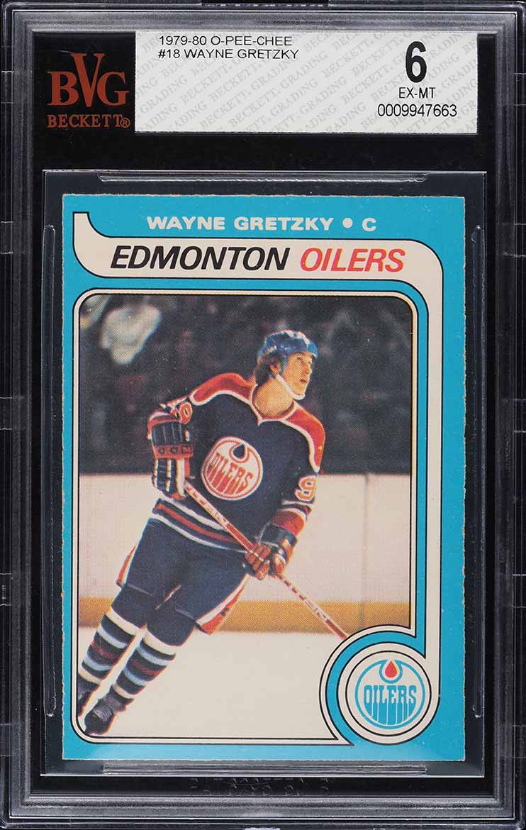 1979 O-Pee-Chee Hockey Wayne Gretzky ROOKIE #18 BVG 6 EX-MT