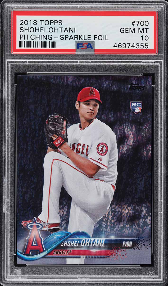 2018 Topps Sparkle Foil Shohei Ohtani ROOKIE #700 PSA 10 GEM MINT