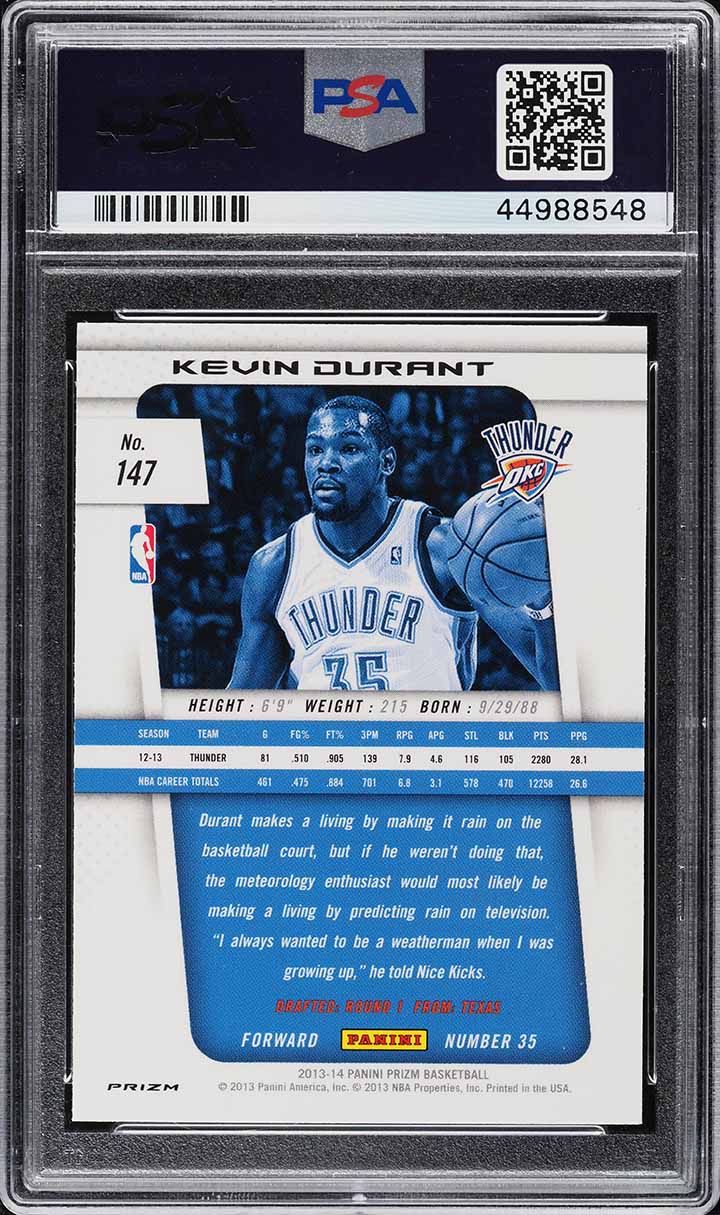 その他 panini KEVIN DURANT PSA 10 GEM MT その他 panini KEVIN DURANT PSA 10 GEM MT panini KEVIN DURANT PSA